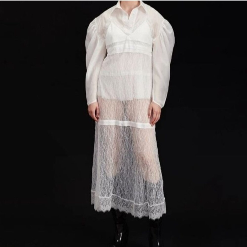 SIMONETT lace maxi dress size S